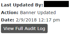 audit log