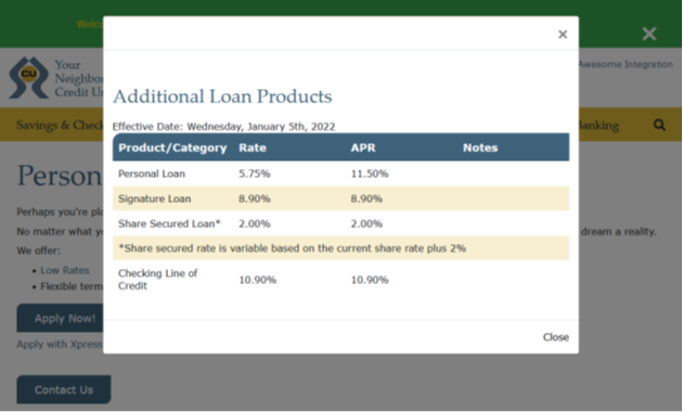 Modal overview